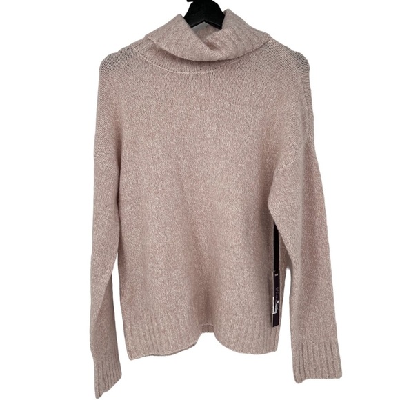 NWT Olivia Sky Pink Marled Turtle Neck Sweater - Picture 1 of 6